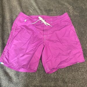 Sundek Purple Boardshorts with White Stitching
